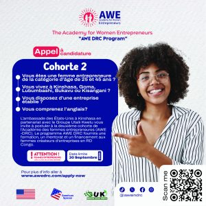 APPEL À CANDIDATURES AWE RDC DEUXIEME COHORTE