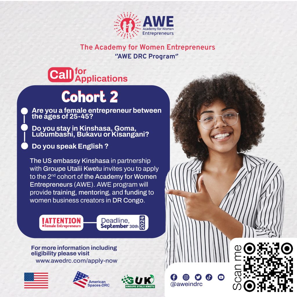 Apply now, AWE DRC Cohort 2